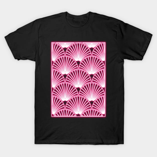 ART DECO Neon light Design T-Shirt by la chataigne qui vole ⭐⭐⭐⭐⭐